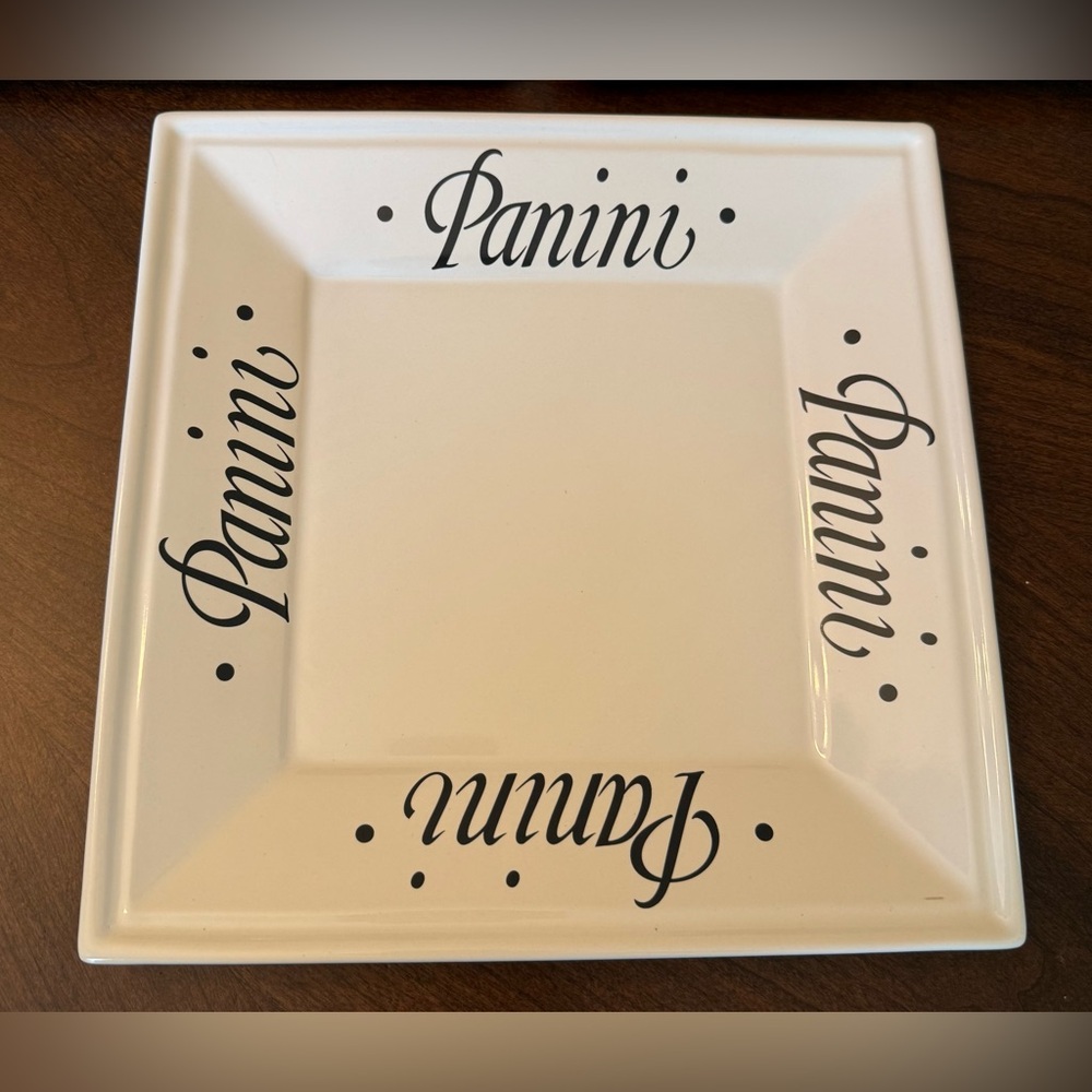 The Cellar White Panini 10” Square Plate